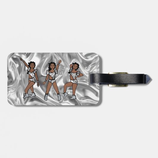 Liquid Silver White Dancer #1  Bagagelabel (Achterkant horizontaal)