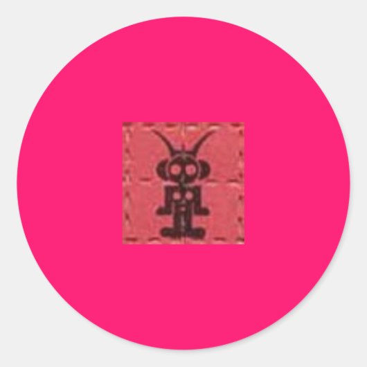 liquid sky design blotter ronde sticker (Voorkant)