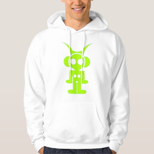 LIQUID SKY HOOD (groene print) Hoodie (Voorkant)