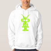 LIQUID SKY HOOD (groene print) MET ACHTERDRUK Hoodie (Voorkant)