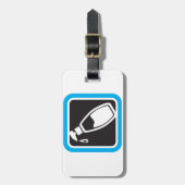 Liquid Soap Dispenser Pump Bottle Icon Bagagelabel (Voorkant verticaal)