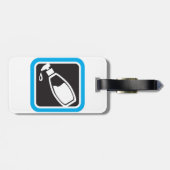 Liquid Soap Dispenser Pump Bottle Icon Bagagelabel (Achterkant horizontaal)