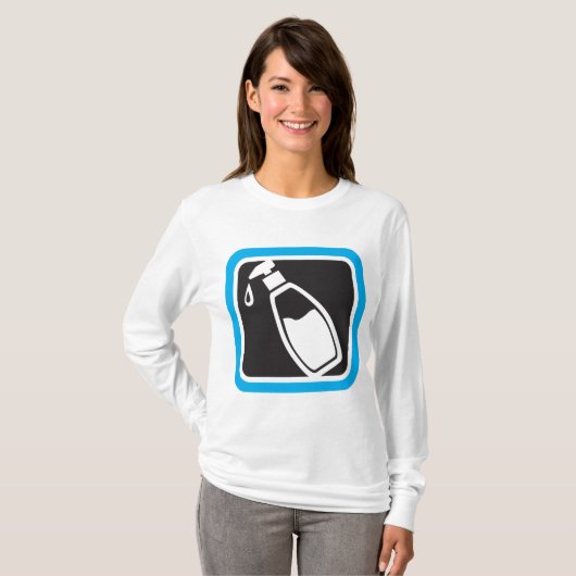 Liquid Soap Dispenser Pump Bottle Icon T-shirt (Voorkant volledig)