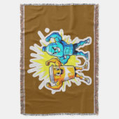 Liquid Strength – Funny Juice & Water Muscle Desig Deken (Voorkant Verticaal)