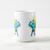 Liquid Strength – Funny Juice & Water Muscle Desig Koffiemok (Center)