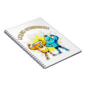 Liquid Strength – Funny Juice & Water Muscle Desig Notitieboek (Rechterzijde)