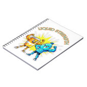 Liquid Strength – Funny Juice & Water Muscle Desig Notitieboek (Linkerzijde)