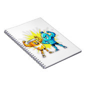 Liquid Strength – Funny Juice & Water Muscle Desig Notitieboek (Rechterzijde)