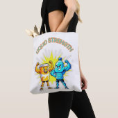 Liquid Strength – Funny Juice & Water Muscle Desig Tote Bag (Dichtbij)