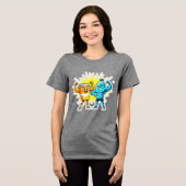 Liquid Strength – Funny Juice & Water Muscle Desig Tri-Blend Shirt (Voorkant volledig)