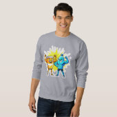 Liquid Strength – Funny Juice & Water Muscle Desig Trui (Voorkant volledig)