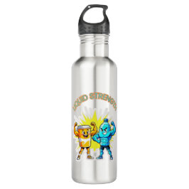 Liquid Strength – Funny Juice & Water Muscle Desig Waterfles