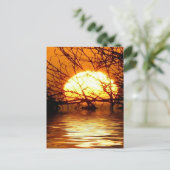 Liquid Sunset Vertical Briefkaart (Staand voorkant)