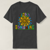 Liquid Sunshine Boho Hippie T-shirt (Design voorkant)
