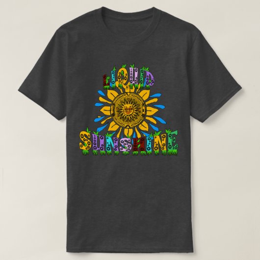 Liquid Sunshine Boho Hippie T-shirt (Design voorkant)