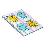 Liquid Sunshine & Frozen Moons Kawaii Notitieboek (Rechterzijde)