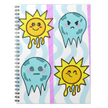 Liquid Sunshine & Frozen Moons Kawaii Notitieboek