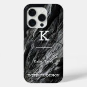 Liquid Swirl Abstract Pattern in zwart en wit Case-Mate iPhone Case (Achterkant)