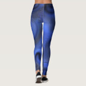 Liquid Swirl Holographic Neon Fitness 2026 Blue Leggings (Achterkant)