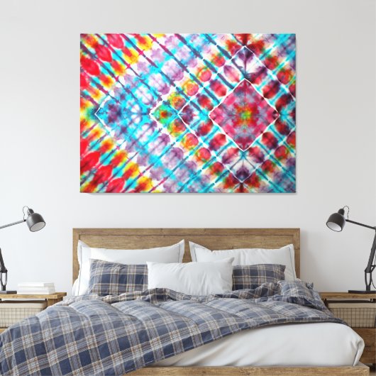 Liquid Vector #3 Stretched Canvas Print (Insitu (Slaapkamer))