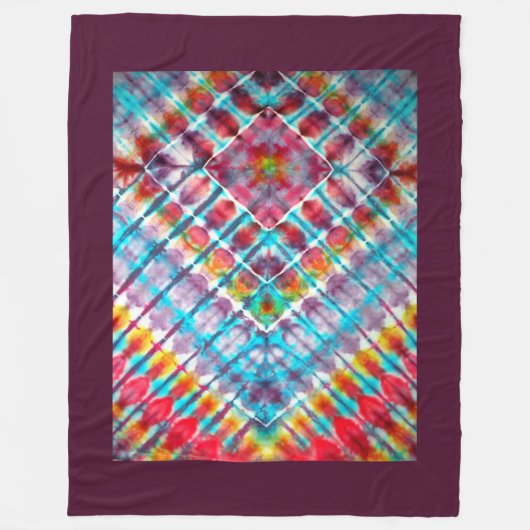 Liquid Vector Pattern Fleece Blanket (Voorkant)