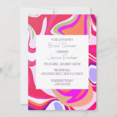 Liquid Vibrant Roze Helder Vrijgezellenfeest Kaart (Voorkant)