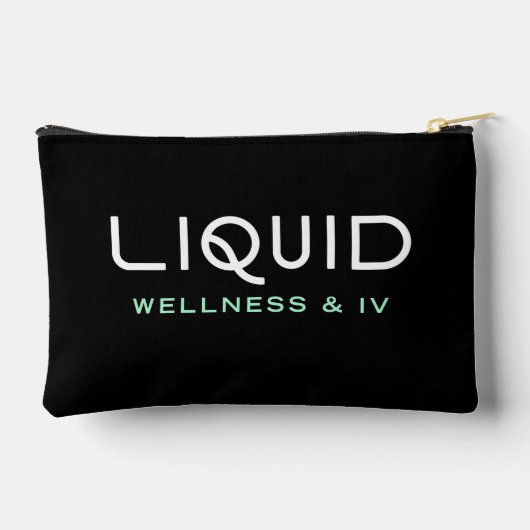 Liquid Wellness & IV - Black Accessory Pouch Etui (Achterkant)