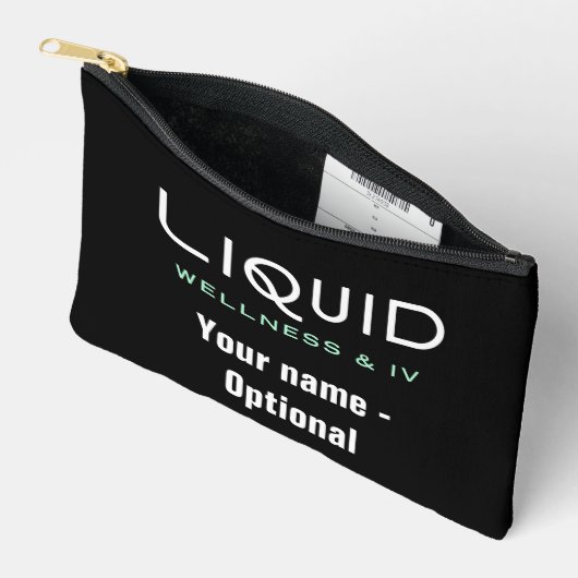 Liquid Wellness & IV - Black Accessory Pouch Etui (Open)