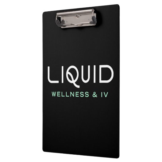 Liquid Wellness & IV Clipboard - Black Klembord (Links)