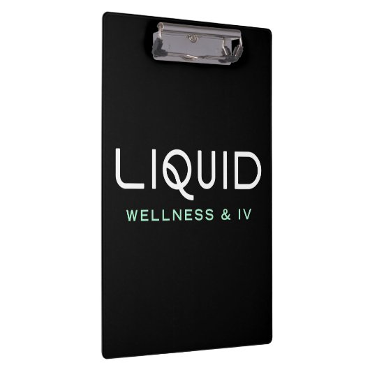 Liquid Wellness & IV Clipboard - Black Klembord (Rechts)