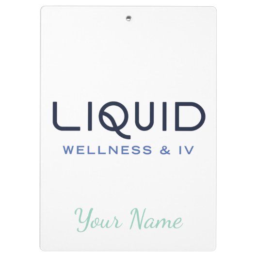 Liquid Wellness + IV Klembord - Gepersonaliseerd (Achterkant)