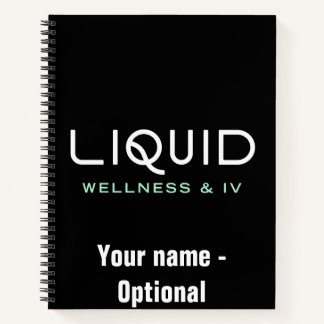 Liquid Wellness & IV Notebook - Black Notitieboek