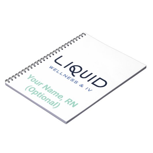 Liquid Wellness & IV Notebook Notitieboek (Linkerzijde)