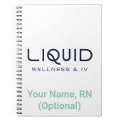 Liquid Wellness & IV Notitieboek (Voorkant)