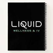 Liquid Wellness & IV Notitieboek - Zwart (Achterkant)