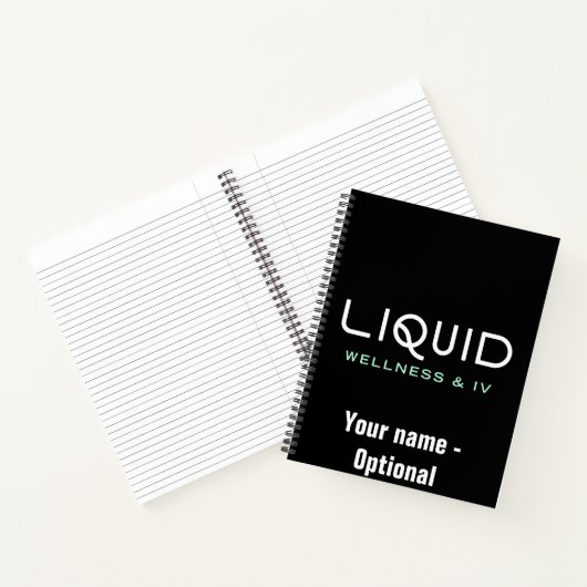Liquid Wellness & IV Notitieboek - Zwart (Binnen)