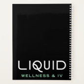 Liquid Wellness & IV Planner - Zwart (Achterkant)