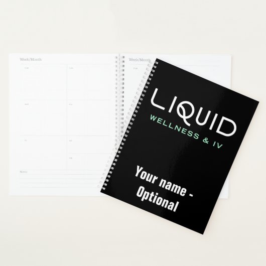 Liquid Wellness & IV Planner - Zwart (Display)