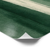 Liquide bos - Abstract groen Inkt Perfect Poster (Hoek)