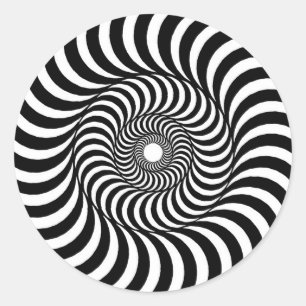 liquide - op-kunst ronde sticker