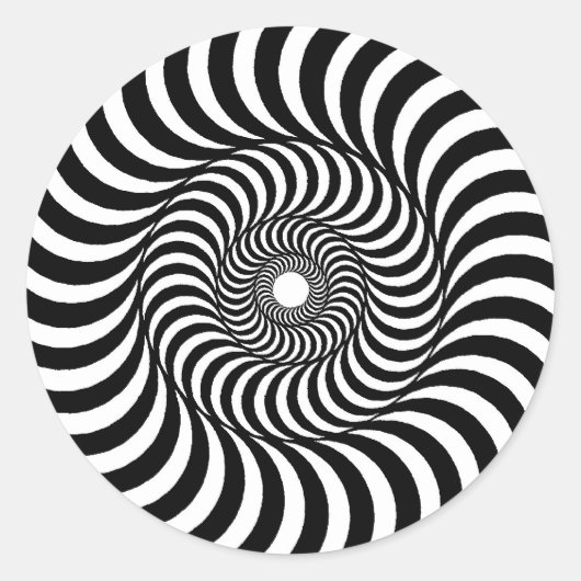 liquide - op-kunst ronde sticker (Voorkant)