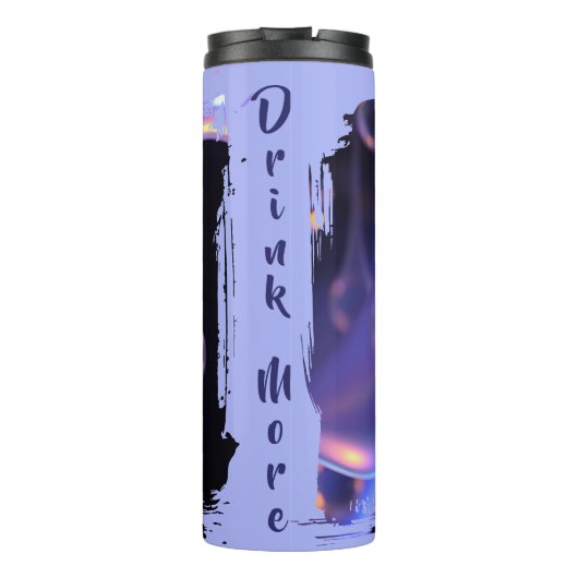 Liquify - AI Fantasy Sci-Fi Art Print Thermosbeker (Achterkant)