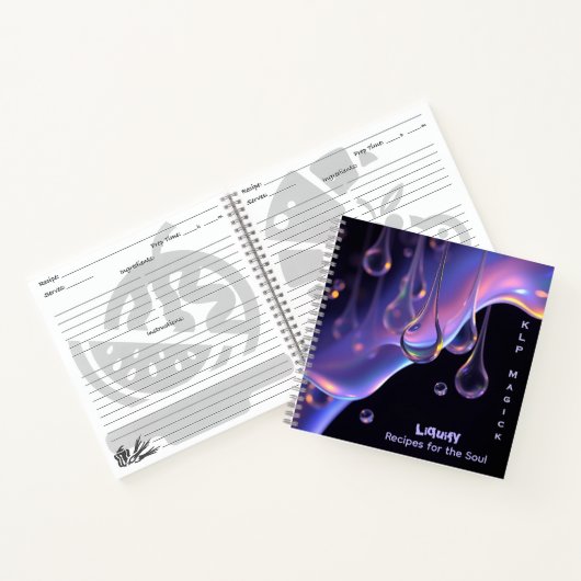 Liquify - AI Fantasy Sci-fi Digital Art Print Notitieboek (Binnen)