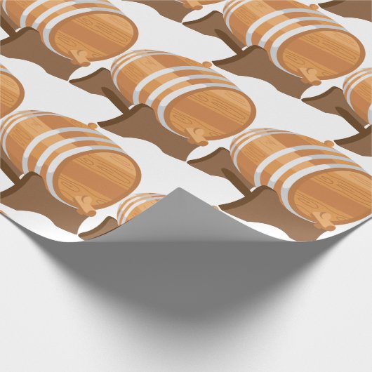 Liquor Barrel Cadeaupapier (Hoek)