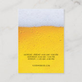 Liquor Bierwinkel Chubby Visitekaartje (Achterkant)