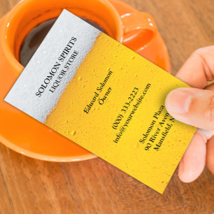 Liquor Bierwinkel Visitekaartje