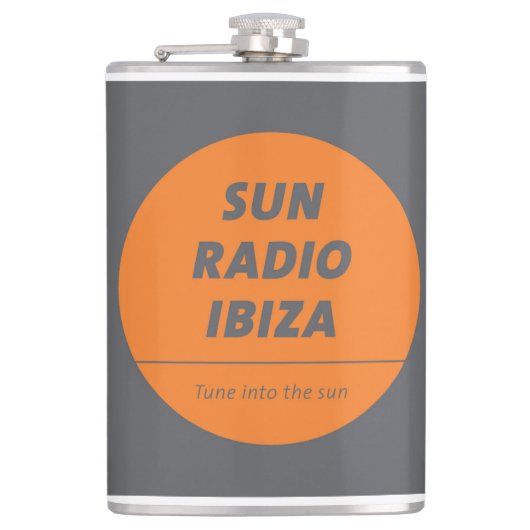 Liquor Bottle by Sun Radio Ibiza  Heupfles (Voorkant)