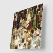 Liquor Bottles Vierkante Klok (Hoek)