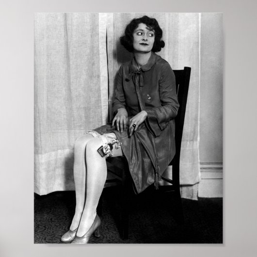 LIQUOR GARTER BELT FLASK - VERBOD POSTER (Voorkant)