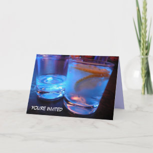 liquor glasses party nodigt uit